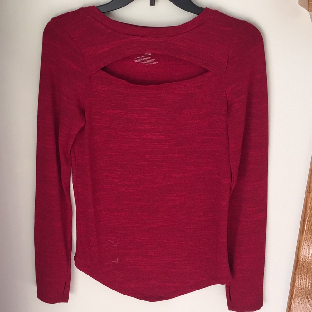 Juicy Couture red long sleeve shirt
